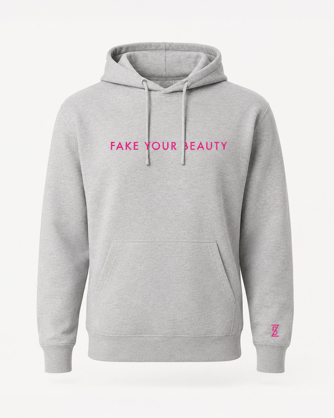 FAKE YOUR BEAUTY - Grå hettegenser